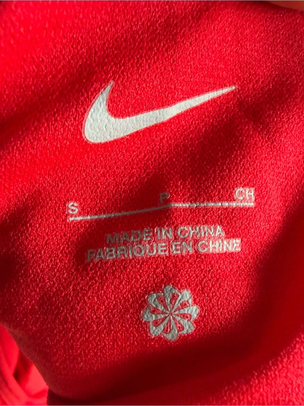 BRAND NEW Nike Red One-Shoulder Textured Bandeau Bikini TOP ONLY
